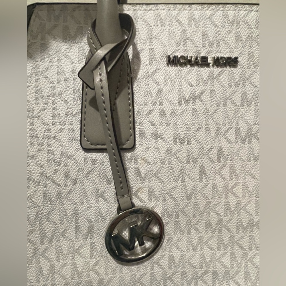 Michael Kors Gray and White Satchel - Picture 14 of 14